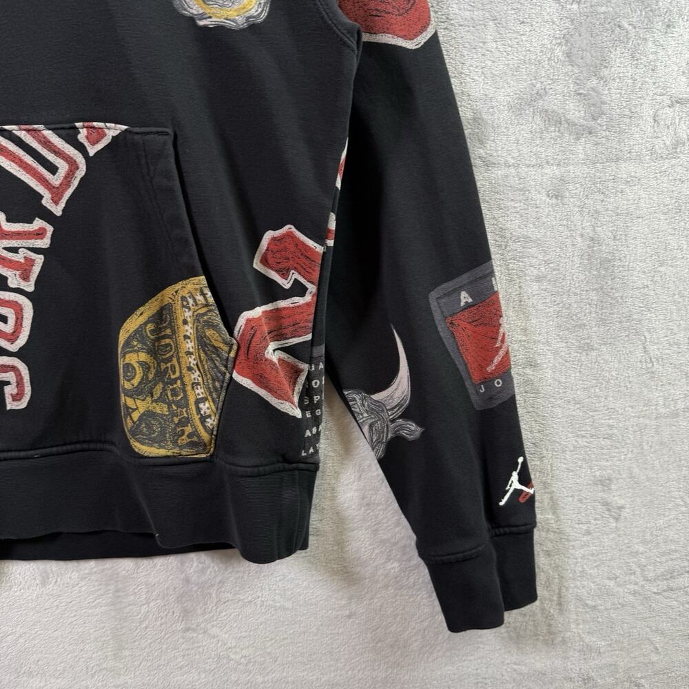 Air Jordan Wings of Flight Pullover Hoodie Women's XS Black Bull Streetwear Fall - Picture 6 of 12